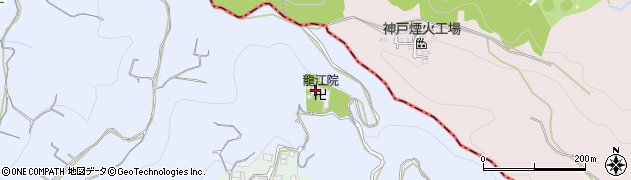龍江院周辺の地図