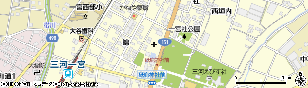 愛知県豊川市一宮町（大ブロ）周辺の地図