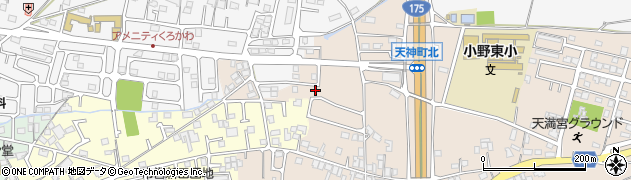 兵庫県小野市天神町1183周辺の地図