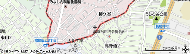 京都府八幡市八幡柿ケ谷87周辺の地図