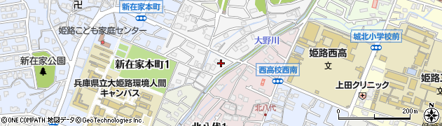 兵庫県姫路市八代宮前町8周辺の地図