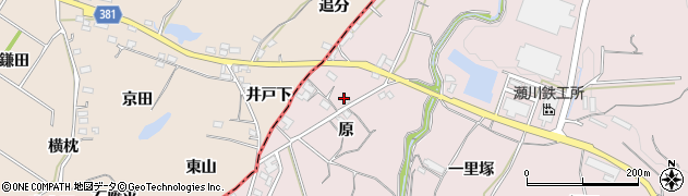 愛知県豊橋市石巻西川町（原）周辺の地図