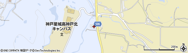 兵庫県三木市吉川町水上845周辺の地図