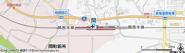 関駅周辺の地図