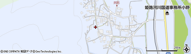 兵庫県小野市阿形町815周辺の地図