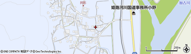 兵庫県小野市阿形町643-4周辺の地図