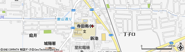 京都府城陽市寺田（新池）周辺の地図