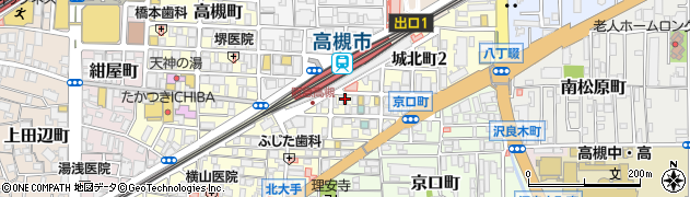 アパマンショップ阪急高槻店周辺の地図