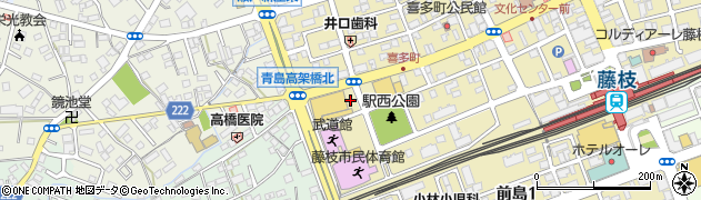 ノジマ藤枝駅前店駐車場周辺の地図