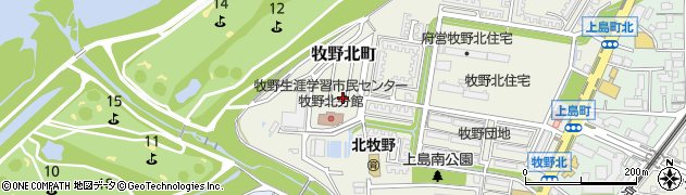 大阪府枚方市牧野北町14-11周辺の地図