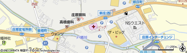 広島県庄原市板橋町180周辺の地図