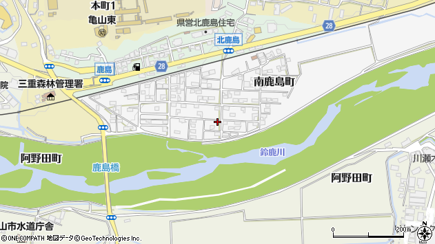 〒519-0114 三重県亀山市南鹿島町の地図