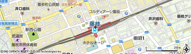 藤枝駅周辺の地図