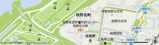 大阪府枚方市牧野北町14-29周辺の地図