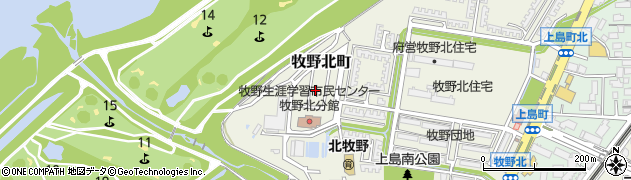 大阪府枚方市牧野北町14-18周辺の地図