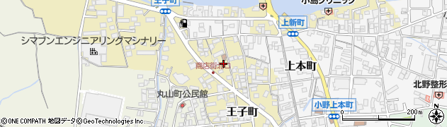 上新防災ふれあい広場周辺の地図