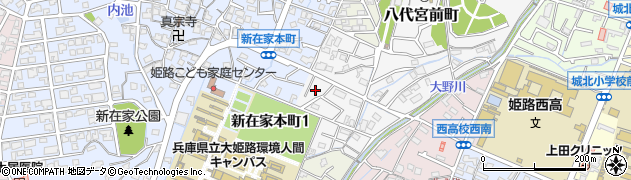 兵庫県姫路市八代宮前町4周辺の地図