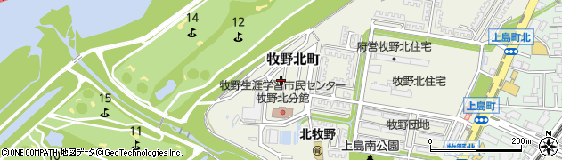 大阪府枚方市牧野北町14-27周辺の地図