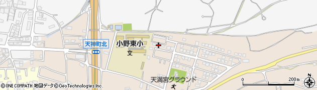 兵庫県小野市天神町1185-2周辺の地図