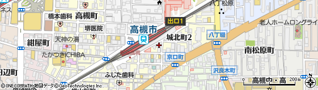 鶴橋風月 高槻店周辺の地図
