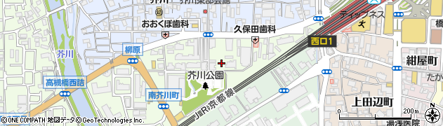 大阪府高槻市南芥川町周辺の地図