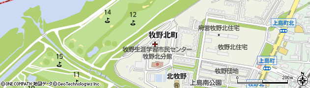 大阪府枚方市牧野北町14-26周辺の地図