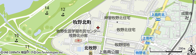 大阪府枚方市牧野北町10周辺の地図