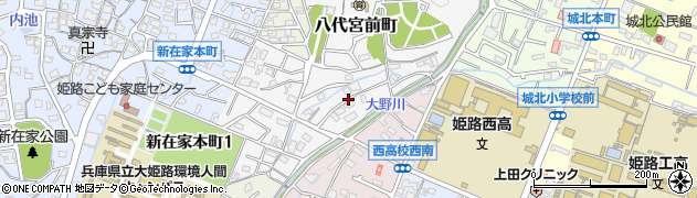 兵庫県姫路市八代宮前町12周辺の地図
