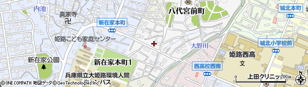 兵庫県姫路市八代宮前町15周辺の地図