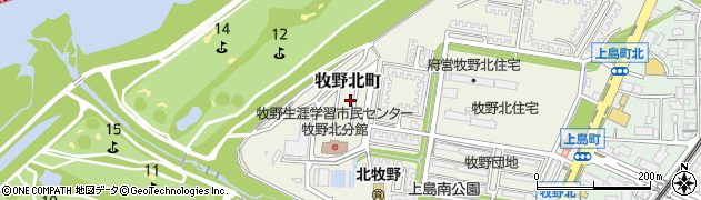 大阪府枚方市牧野北町14-5周辺の地図