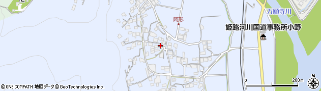 兵庫県小野市阿形町626周辺の地図