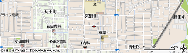 大阪府高槻市宮野町周辺の地図