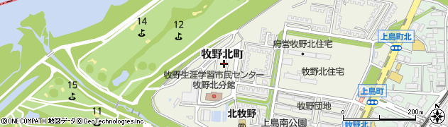 大阪府枚方市牧野北町14-4周辺の地図