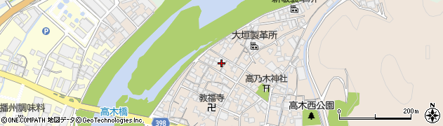 兵庫県姫路市花田町高木470周辺の地図
