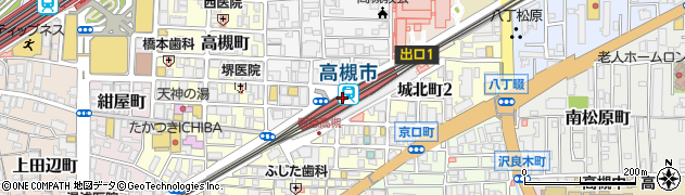 街のみなと 阪急高槻市駅店周辺の地図