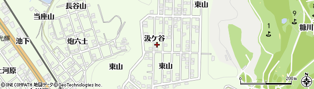 愛知県豊川市御油町汲ケ谷172周辺の地図