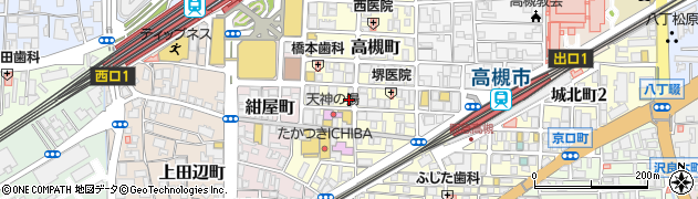 フジジャパン株式会社　高槻町店周辺の地図
