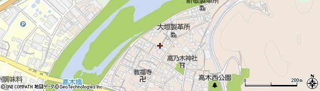 兵庫県姫路市花田町高木185周辺の地図