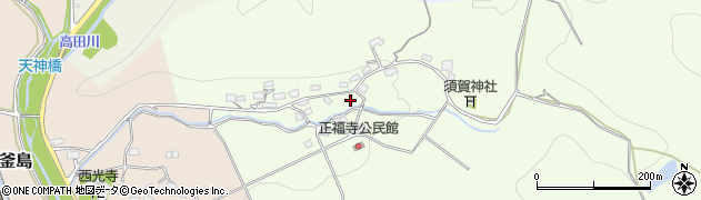 兵庫県上郡町（赤穂郡）正福寺周辺の地図