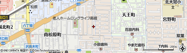 大阪府高槻市千代田町周辺の地図