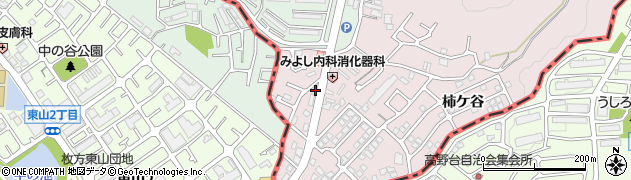 京都府八幡市八幡柿ケ谷15周辺の地図