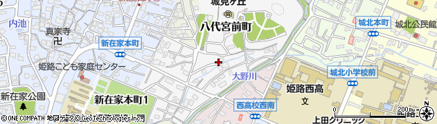 兵庫県姫路市八代宮前町14周辺の地図