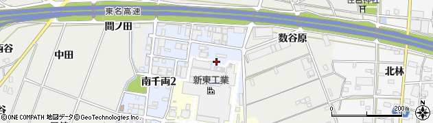 愛知県豊川市南千両周辺の地図