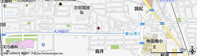 京都府城陽市寺田（庭井）周辺の地図