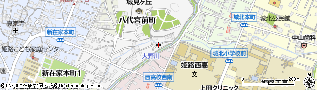 兵庫県姫路市八代宮前町10周辺の地図