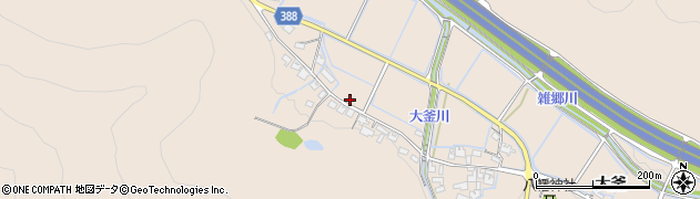 兵庫県姫路市飾東町（大釜）周辺の地図