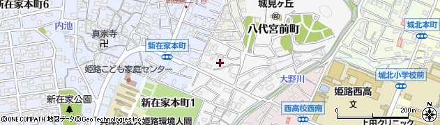 兵庫県姫路市八代宮前町16周辺の地図