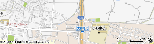 兵庫県小野市天神町1185-82周辺の地図
