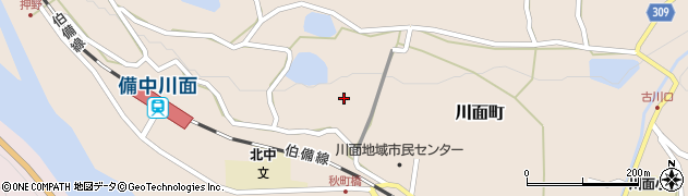 岡山県高梁市川面町2363周辺の地図