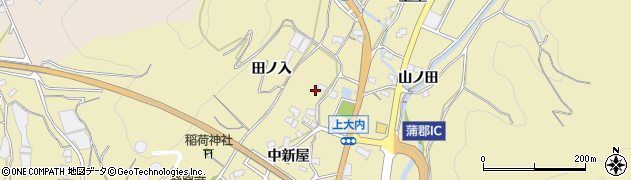 愛知県蒲郡市清田町中新屋68周辺の地図